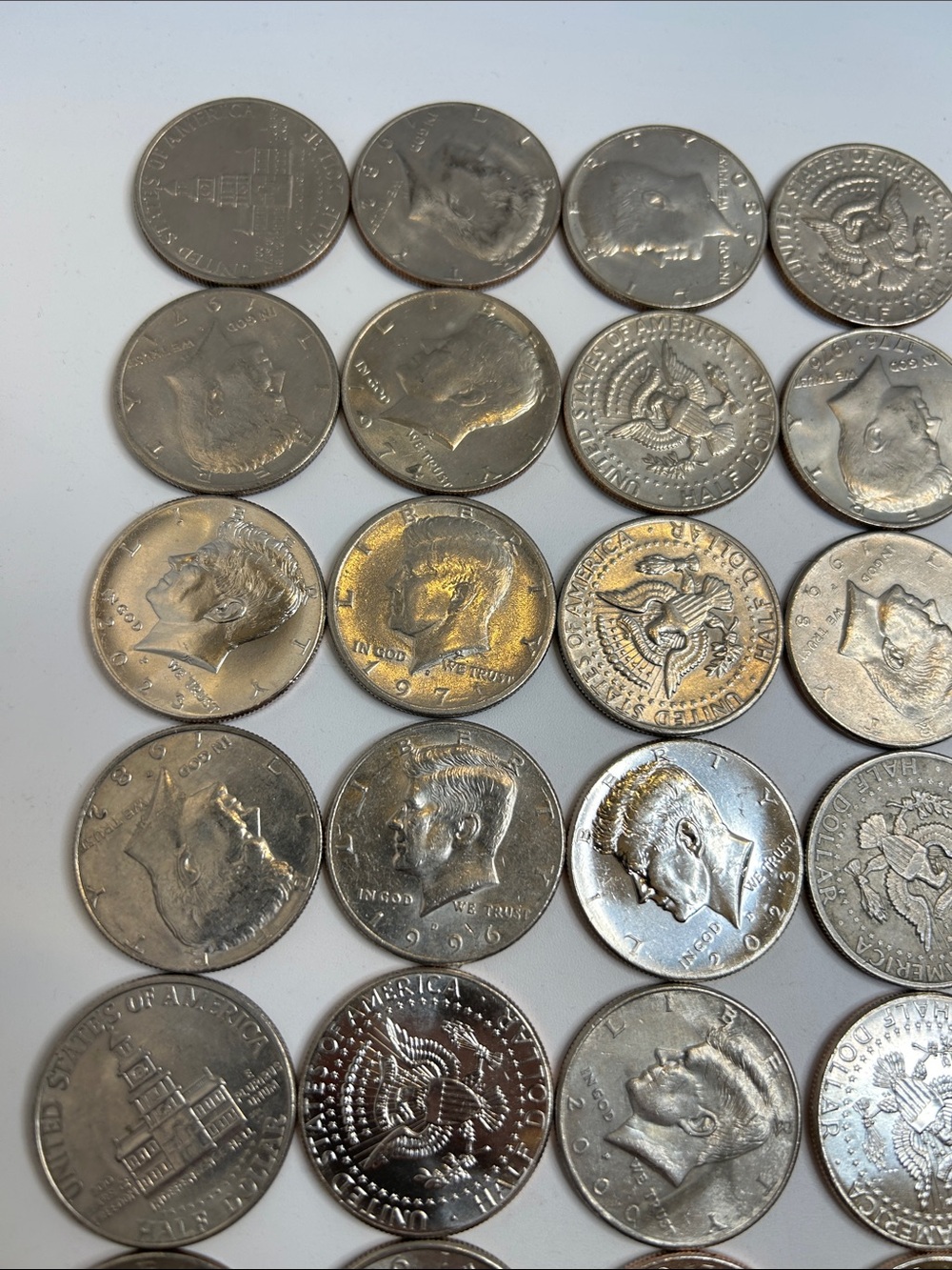 Large Estate Sale Kennedy Half Dollars Coin Lot Face Value $35 Coin Collection - Picture 7 of 7